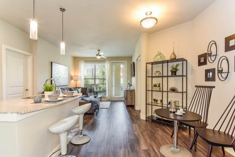 The Allure apartments dining room