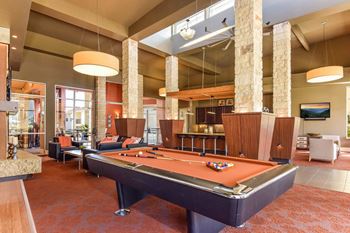 The Allure social lounge with billiards
