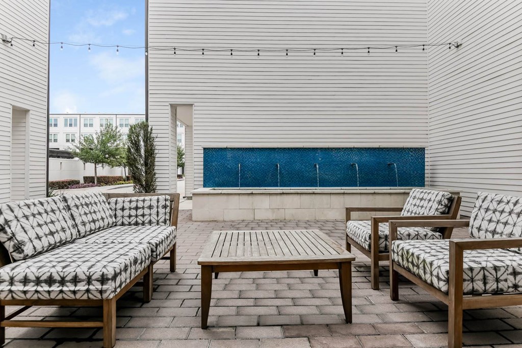 The Callie outdoor living area with comfortable seating