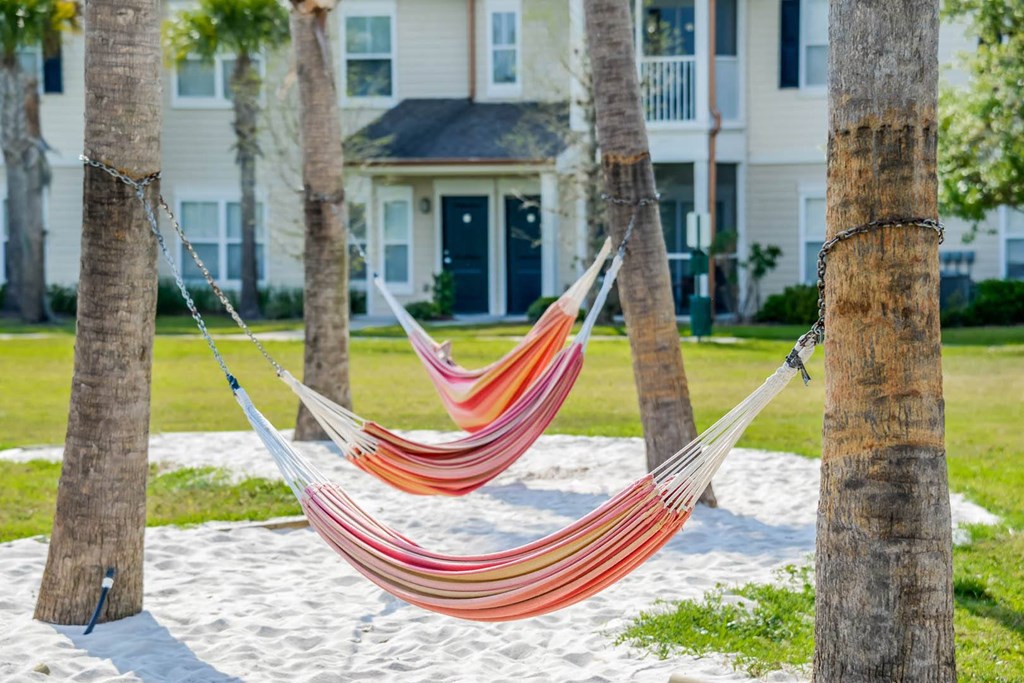 Grand at Cypress Cove apartments hammock lounging