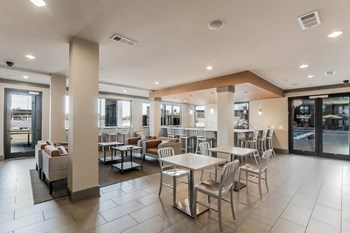 Views at Coolray Field apartments social lounge and gathering area - Photo Gallery 11