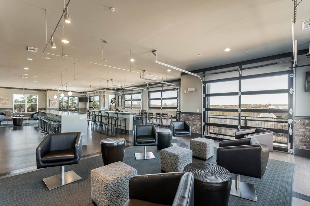 Views at Coolray Field clubhouse and social gathering spaces