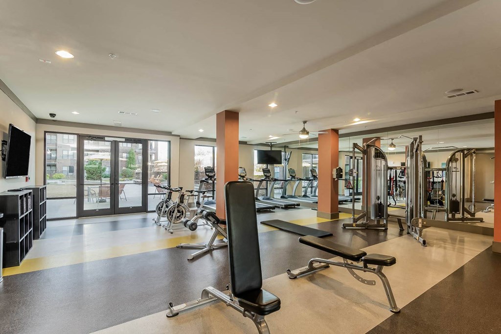 Views at Coolray Field fitness center