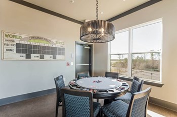 Views at Coolray Field apartments game room poker area - Photo Gallery 10