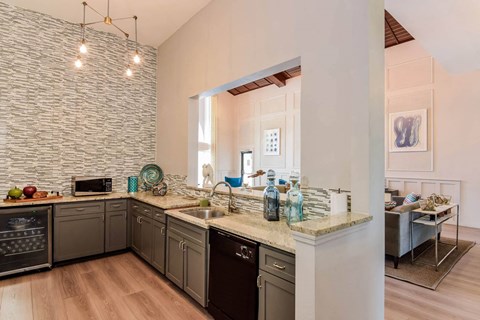 Verano apartments clubroom kitchen