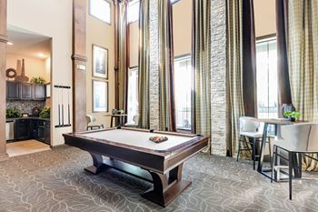 Yorktown Crossing apartments social lounge with billiards