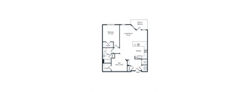 one bedroom floor plan Berkshire Ballantyne Charlotte, NC