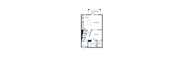 studio bedroom floor plan Berkshire Ballantyne Charlotte, NC