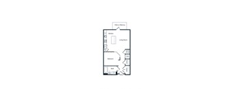 s1-1 studio floorplan layout Berkshire Ballantyne
