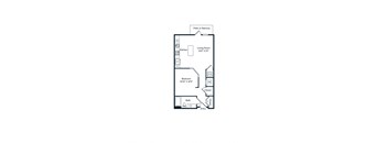 S1-2 studio floorplan layout Berkshire Ballantyne