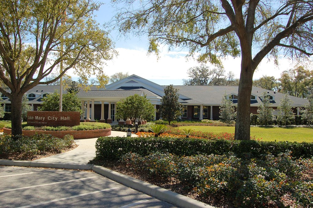 front of building at Lake Mary City Hall near Reveal Heathrow apartments