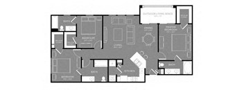 Three Bed Three Bath Floor Plan  at Grand Estates in the Forest, Conroe, TX
