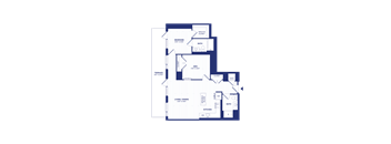 RiverPoint luxury apartments C14D floorplan