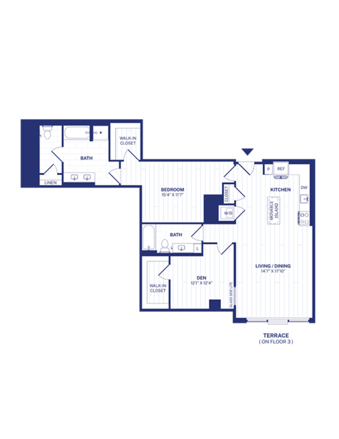 RiverPoint luxury apartments C5D floorplan
