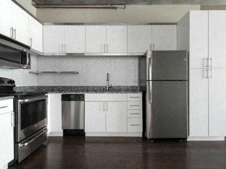 Interiors-Fully Equipped Kitchen With Modern Appliances Fully Equipped Kitchen With Modern Appliances at Met Lofts, Los Angeles, CA, 90015