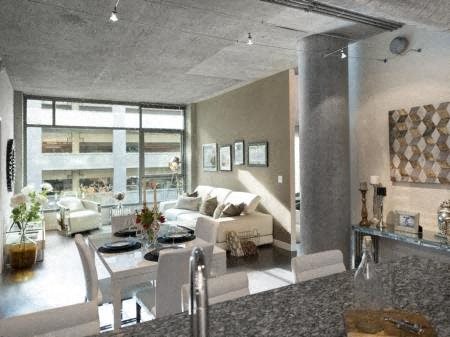 Interiors-Living Room With Expansive Window Living Room With Expansive Window at Met Lofts, California
