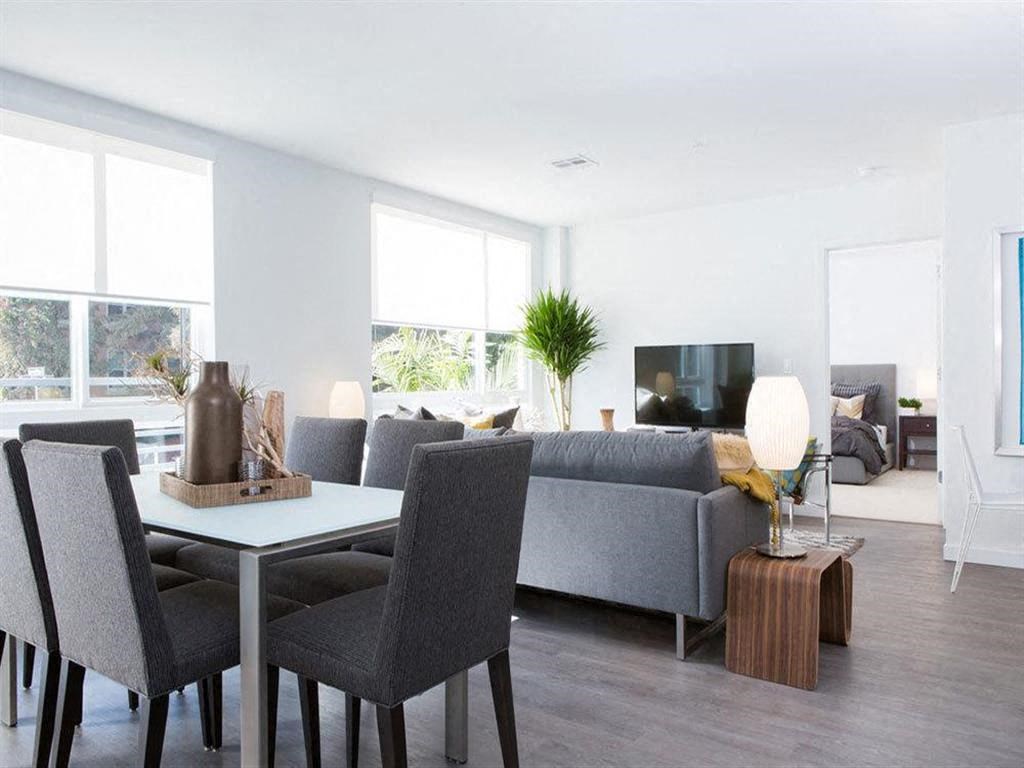 Wood Grain-Style Flooring at Aire, San Jose, CA