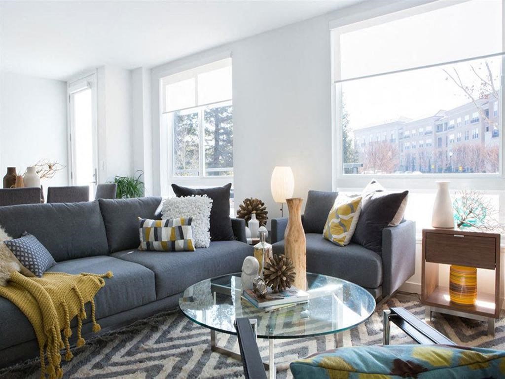 Trendy Living Room at Aire, San Jose, CA