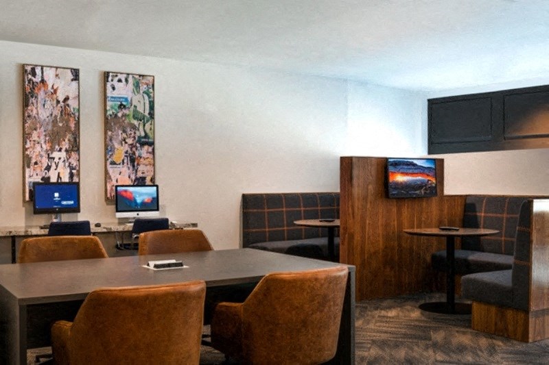 Business center and study hub at Berkshire Chapel Hill, Chapel Hill, NC, 27514