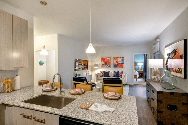 Granite Countertop Kitchen at Berkshire Chapel Hill, Chapel Hill, NC