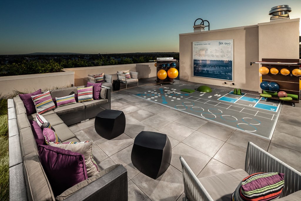 Rooftop Gym at Berkshire K2LA, Los Angeles, California