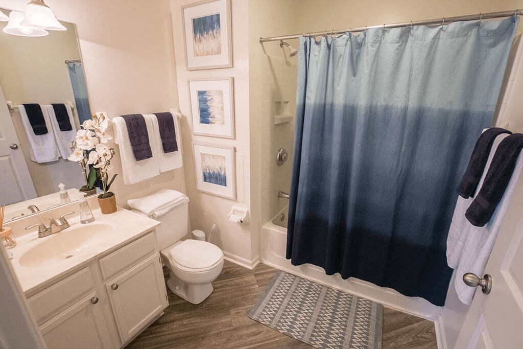Luxurious Bathroom at The Residence at Christopher Wren Apartments, Columbus, OH