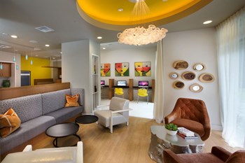 Amenities-Social Gathering Lounge Social Gathering Lounge at Berkshire Coral Gables, Miami, FL, 33146 - Photo Gallery 3