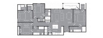 Four Bed Four Bath Floor Plan  at Grand Estates in the Forest, Conroe, 77384