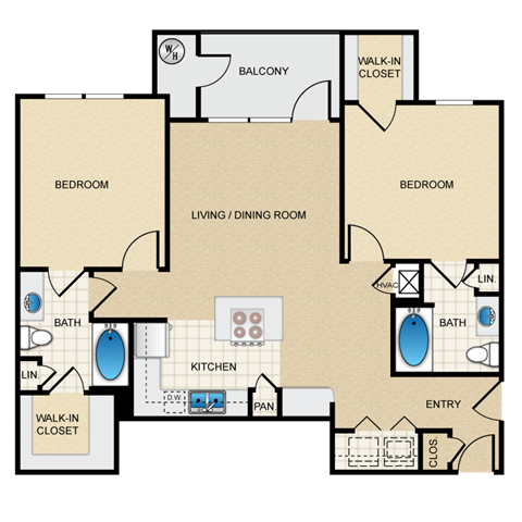 D2G Floor Plan at Berkshire Aspen Grove, Colorado, 80120