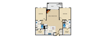 D4 Floor Plan at Berkshire Aspen Grove, Littleton, CO