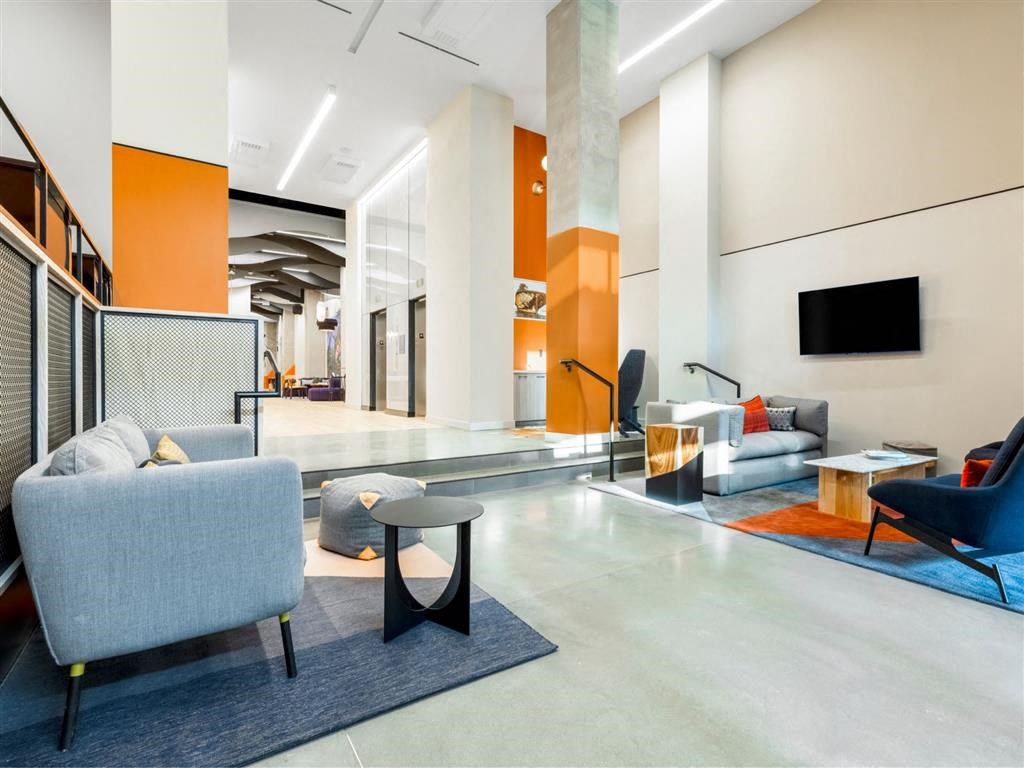 RiverPoint apartments social gathering spaces with comfortable seating