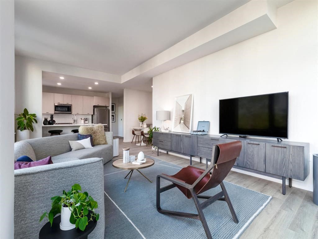 RiverPoint luxury apartments in Washington, DC living room view
