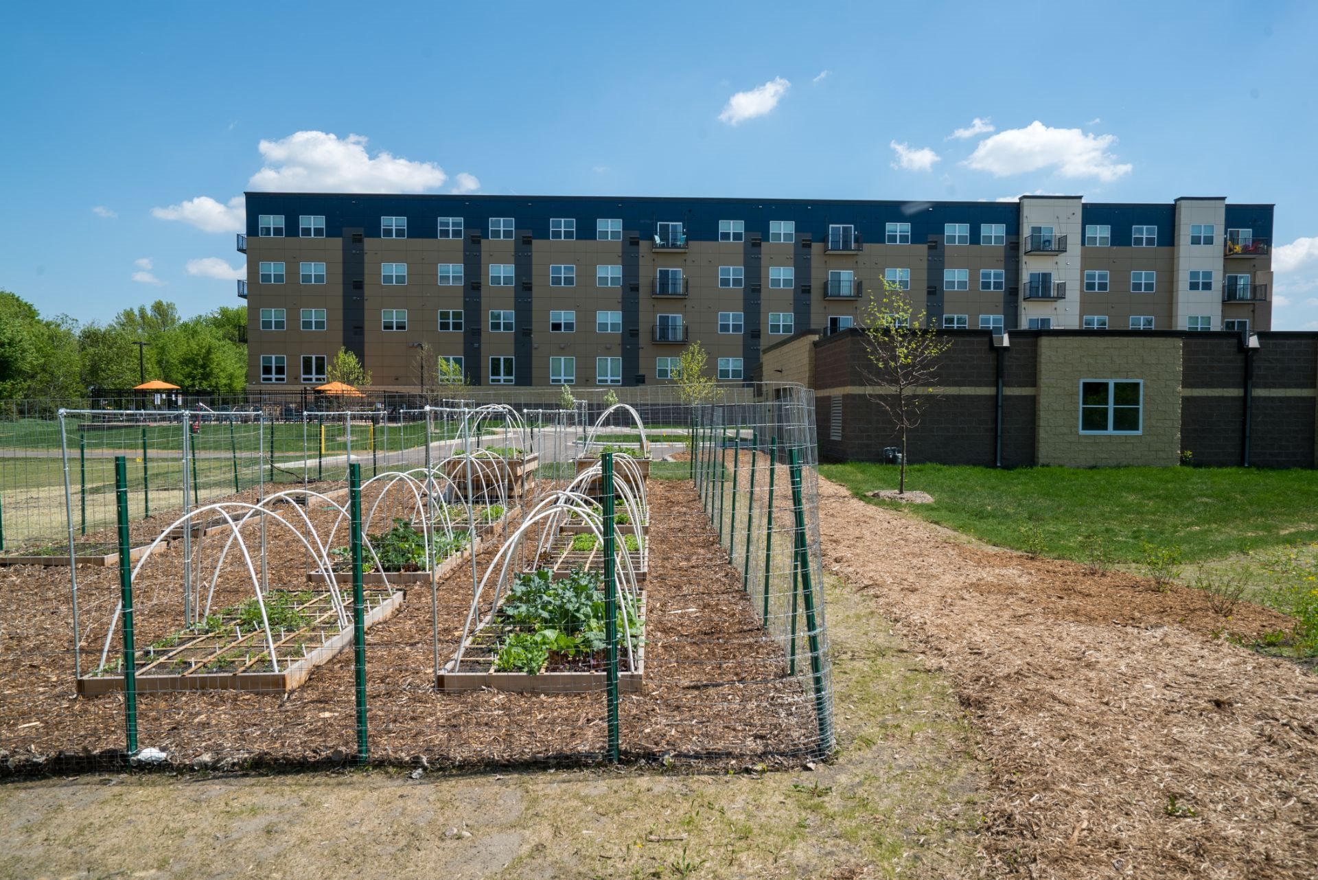 Amenities Berkshire Central Apartments with Community Garden- 9436 Ulysses Street NE Blaine, MN. 55434