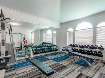 Gym area1 at Villages 3Eighty, Little Elm, Texas