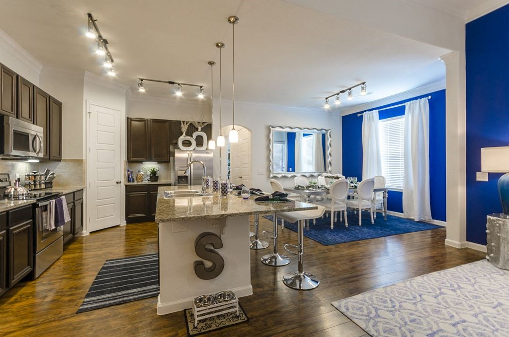 Living + Kitchen at Villages 3Eighty, Little Elm, TX