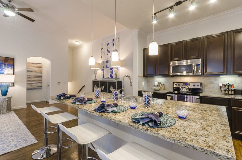 Kitchen counter table1 at Villages 3Eighty, Little Elm