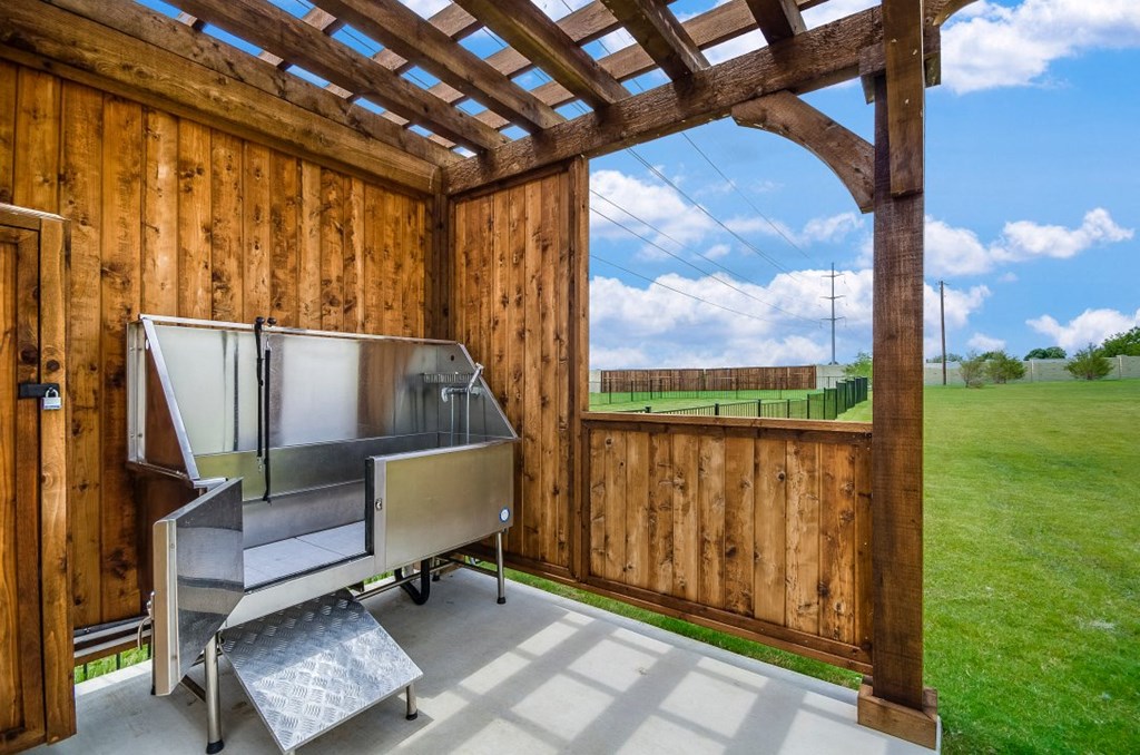 Dog bath at Villages 3Eighty, Little Elm, 75068