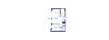 RiverPoint luxury apartments E4 floorplan