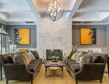 Fireplace Lounge in Resident Club Fireplace Lounge in Resident Club at Ellington Metro West, Westborough, 01581 - Photo Gallery 3
