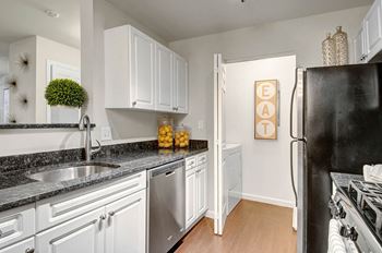 Fully Equipped Kitchen With Modern Appliances at Ellington Metro West, Massachusetts, 01581
