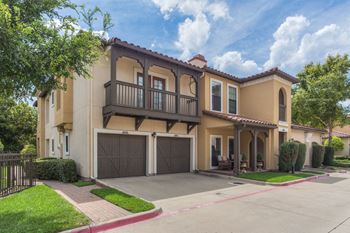 Attached and Detached Garages at Estancia Townhomes, Dallas, 75248
