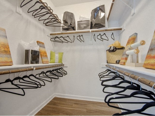 Built-In Shelving In Closet at Park at Briggs Ranch, San Antonio, TX