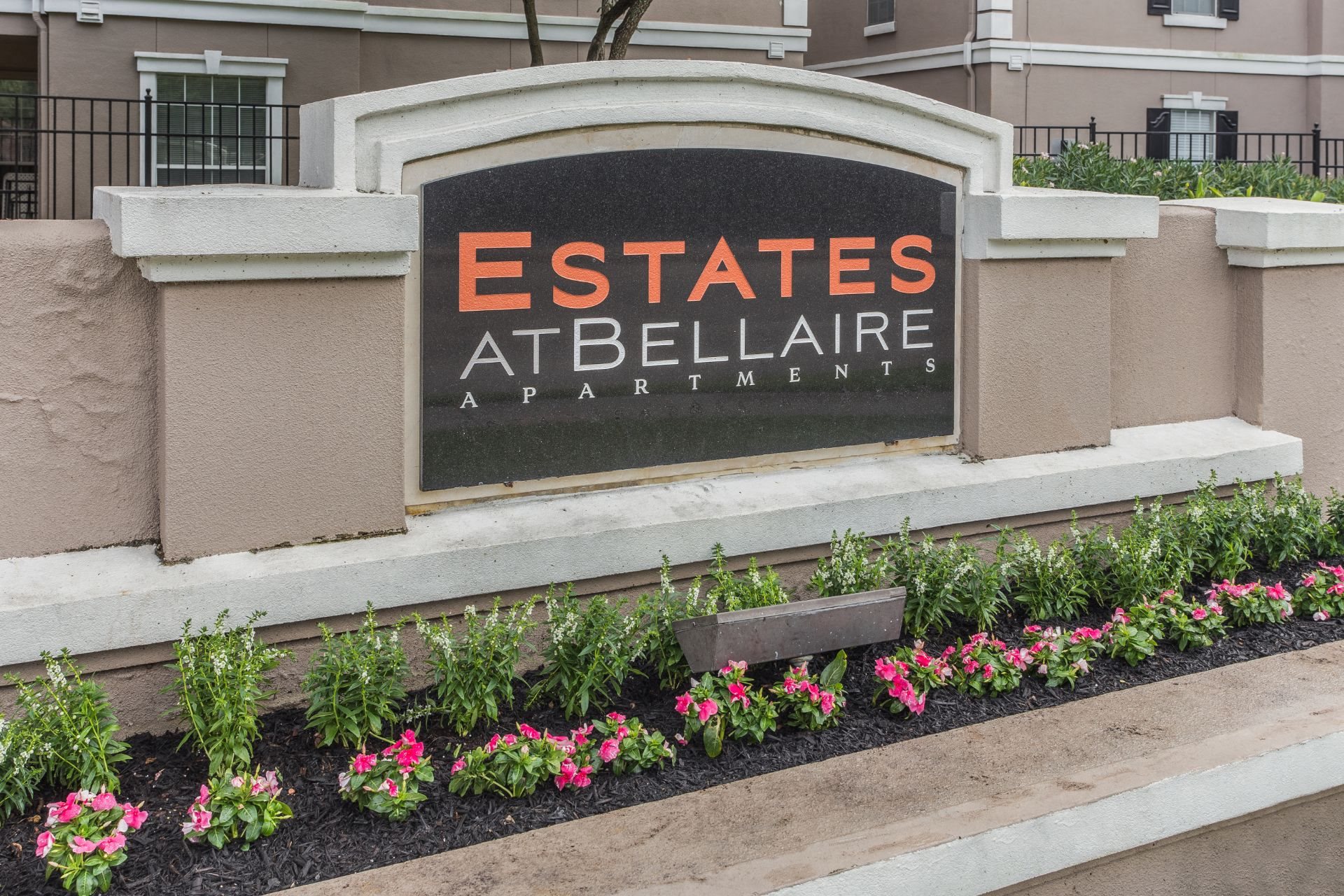 Exteriors-Property Sign Property Sign at Estates at Bellaire, Houston, Texas