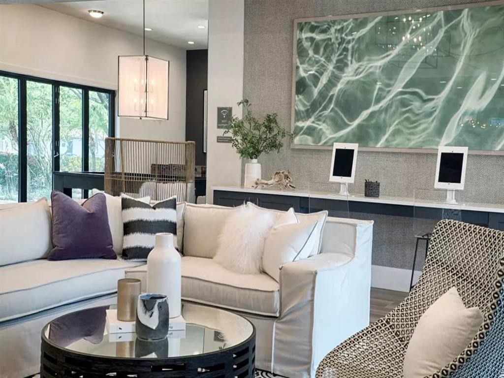 Resident Member Lounge with Work Space at The Sophia at Abacoa, Jupiter