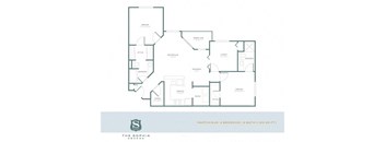 2 bedroom 2 bathroom Martinique Floor Plan at The Sophia at Abacoa, Jupiter