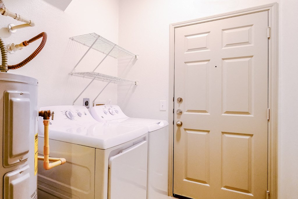 laundry area at The Falls at Copper Lake apartments