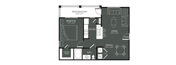 A2 floorplan at Park at Magnolia, Magnolia, 77354