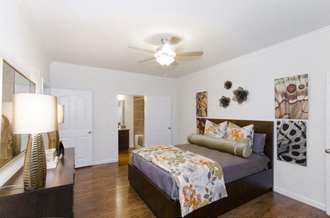 Bedroom with comfy bed at Park at Magnolia, Magnolia, 77354