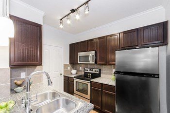 Kitchen with appliances at Park at Magnolia, Texas - Photo Gallery 8