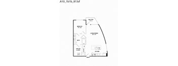 A10 floor plan at The Gabriella apartments